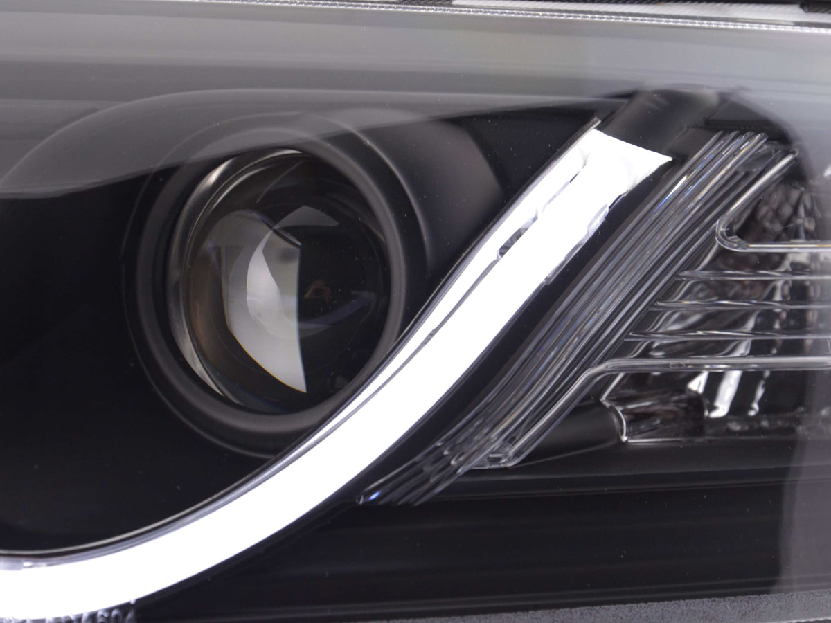 Scheinwerfer Set Daylight LED Tagfahrlicht Audi A6 Typ 4F 04-08 schwarz Scheinwerfer Set Daylight LED Tagfahrlicht Audi A6 Typ 4F 04-08 schwarz